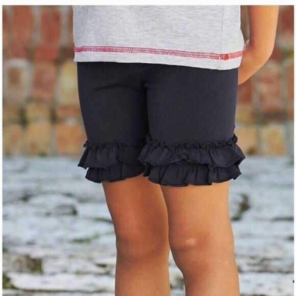Matilda Jane Size 12 As Night Onyx Black Shorties Ruffle - Picture 1 of 7
